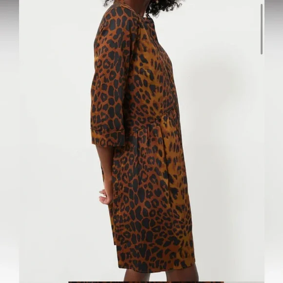 TUCKERNUCK LeopardRoyal Shirt Dress Fits Like a 2XSz XXXL New with Tag